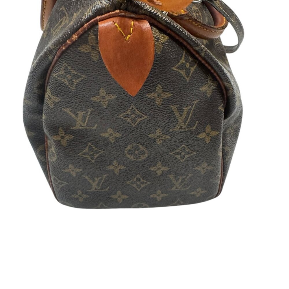 Louis Vuitton Monogram Speedy Bandoulière 25 Brown Canvas Satchel Bag - Picture 7 of 9